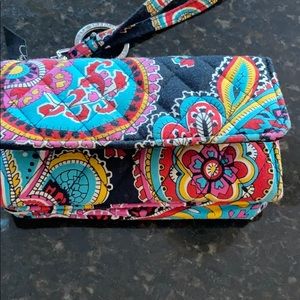 Vera Bradley small wristlet with landyard